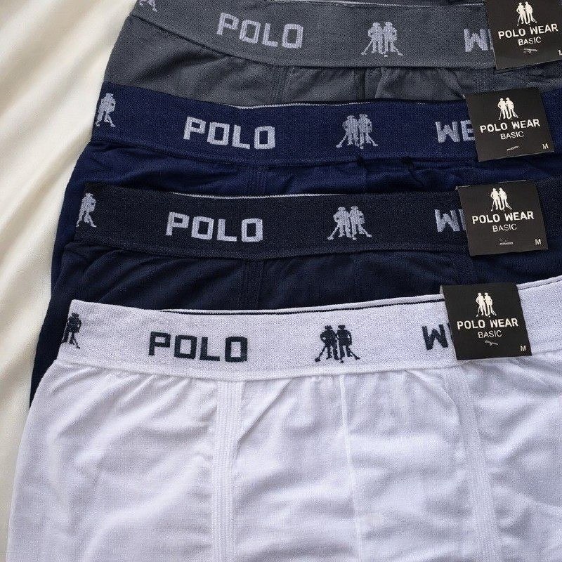 Kit com 10 Cuecas Boxer Polo Wear