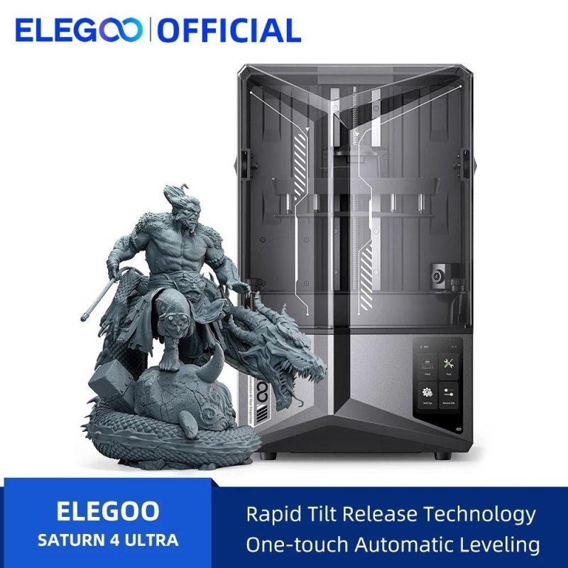 Impressora 3D ELEGOO SATURN 4 ULTRA 12K com Nivelamento Automático