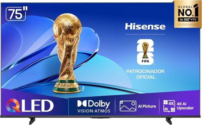 Hisense Smart TV UHD 4K QLED 75" Polegadas 75Q6QV