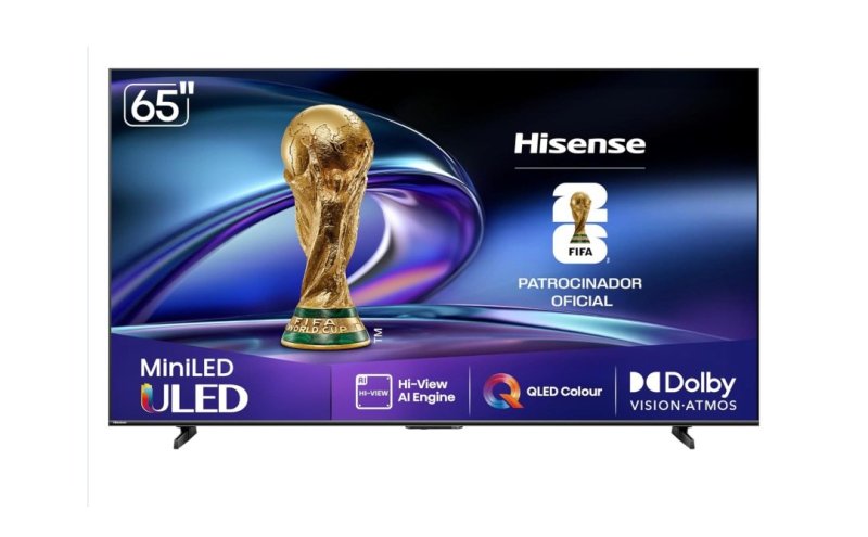 Hisense Smart TV 4K 65" Polegadas 65U6QV Mini LED, Preto