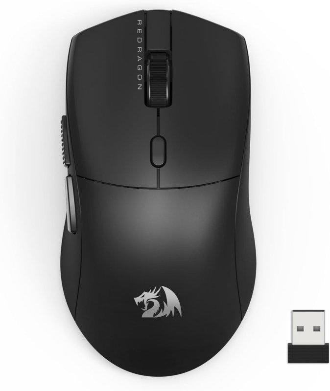 Mouse Gamer Redragon Neva Pro Preto Ultraleve 54g PAW3395