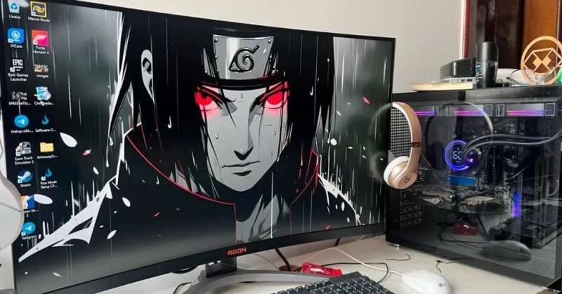 Monitor Gamer AOC Agon 32" Curvo 165Hz 1ms FreeSyn
