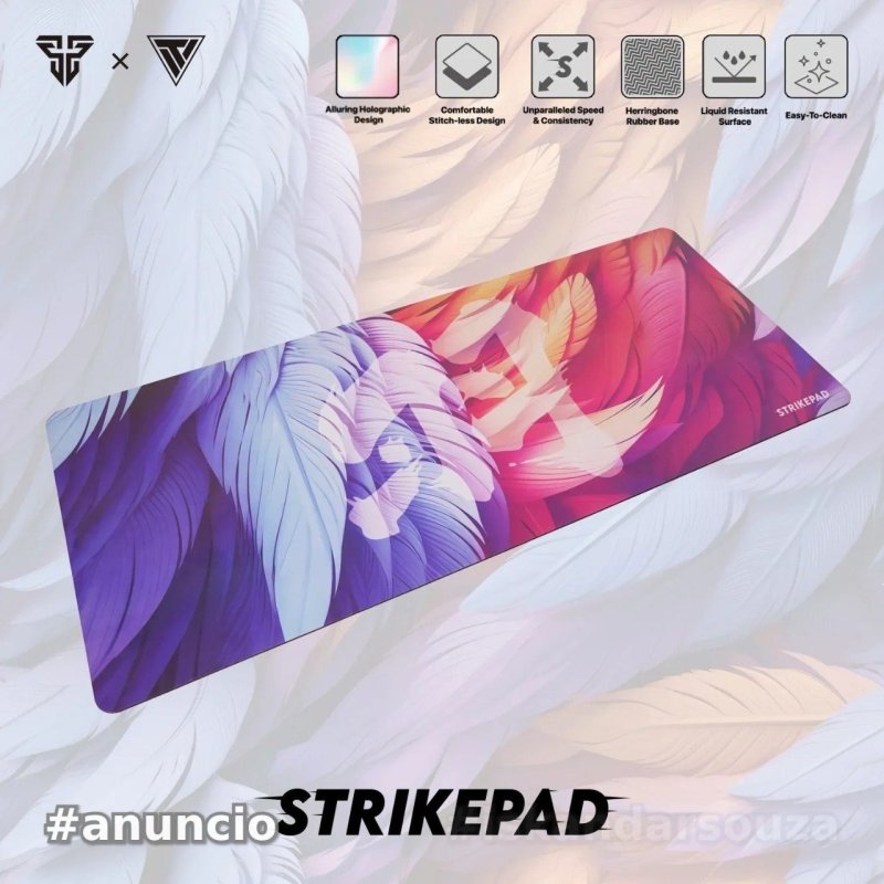 Mousepad FANTECH-Strikepad MST901, Impermeável, sem costura, speed mouse pad