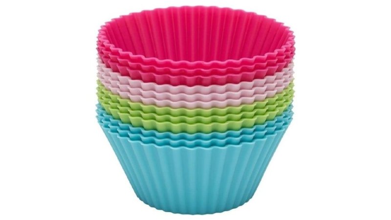 Jogo de Formas para Muffins Redondo com 12 Peças Mimo Style Multicor