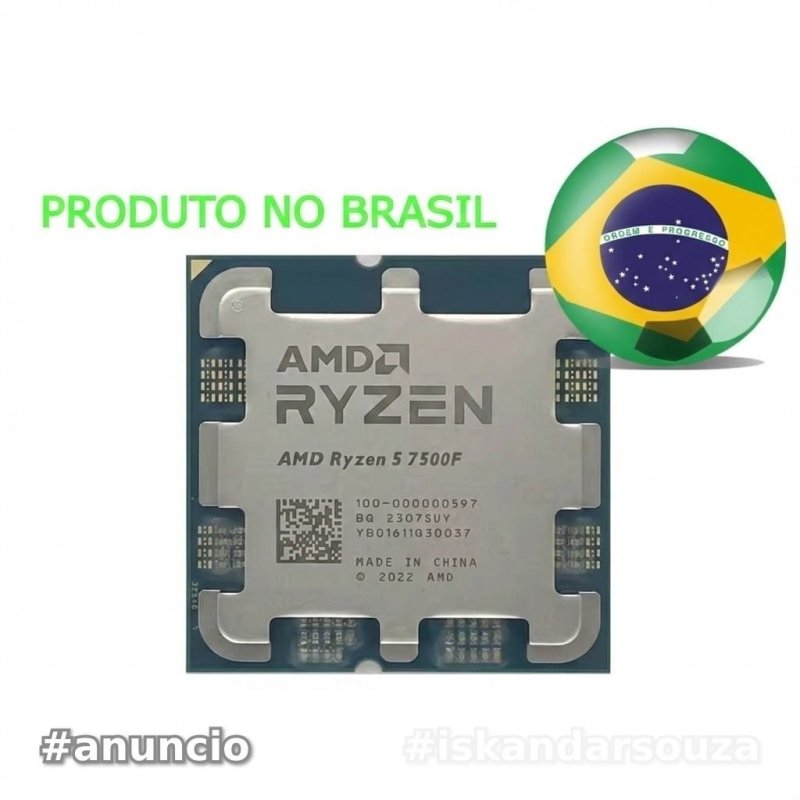 AMD Ryzen 5 7500F, 5.0GHz Max Turbo, Cache 38MB, AM5, (OEM) 100-000000597
