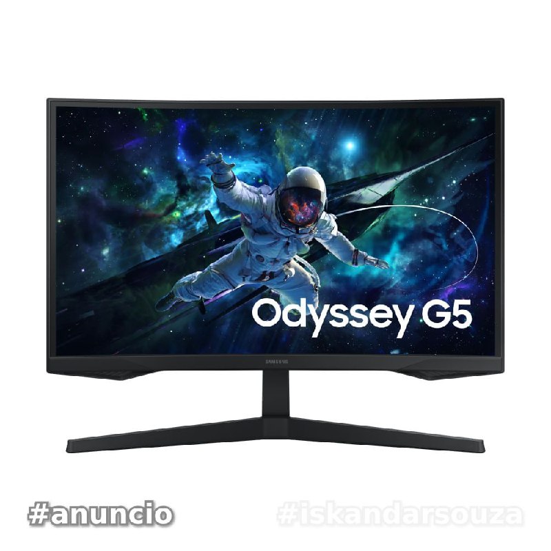 Monitor Gamer Samsung Odyssey G5 27", QHD, 165Hz, 1ms, Freesync, HDMI, DP
