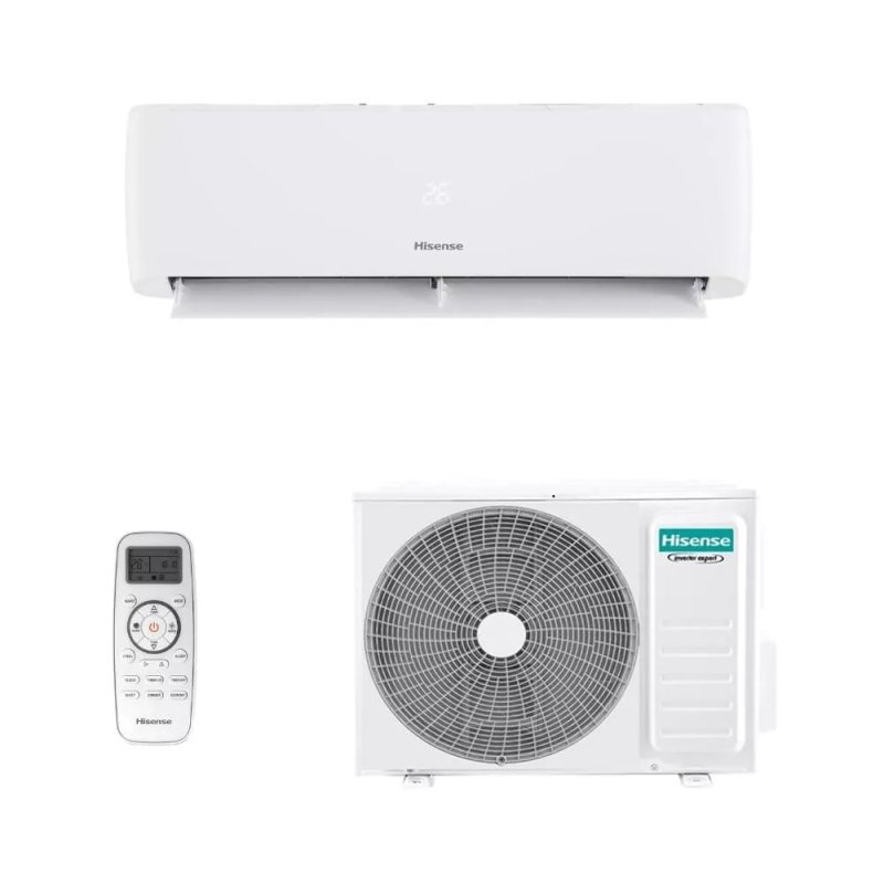 Ar Condicionado Inverter Hisense Hi Wall Eco Plus R-32 sem Wi-fi 12.000 Btus Frio 220v