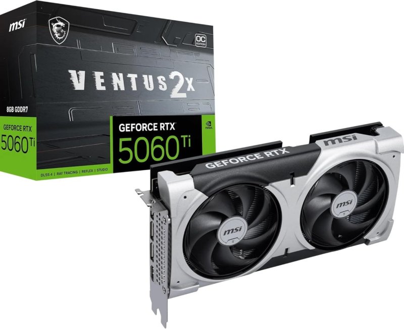 Placa de Vídeo MSI RTX 5060 Ti Ventus 2X OC Plus