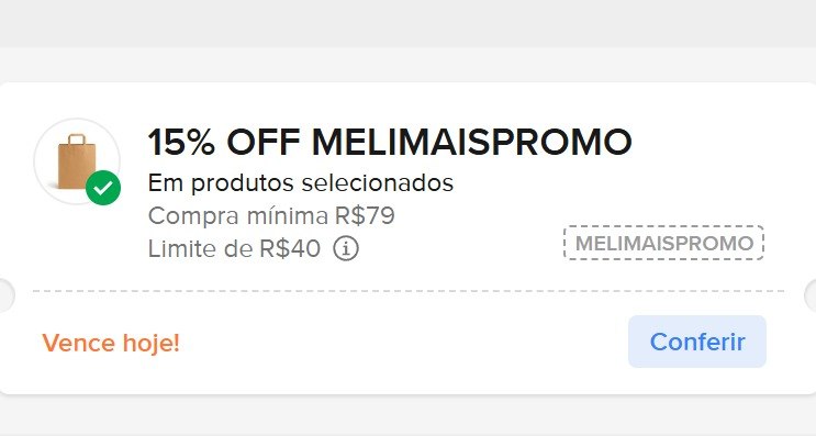 Novos Cupons no Mercado Livre