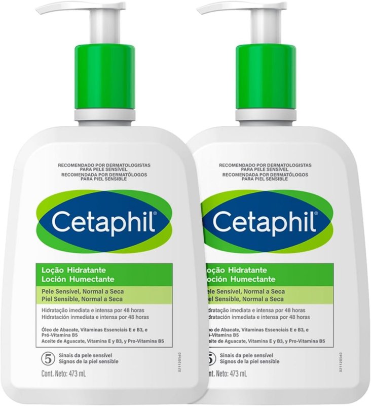 Kit Cetaphil Loção Hidratante Corporal e Facial - 2 Unidades