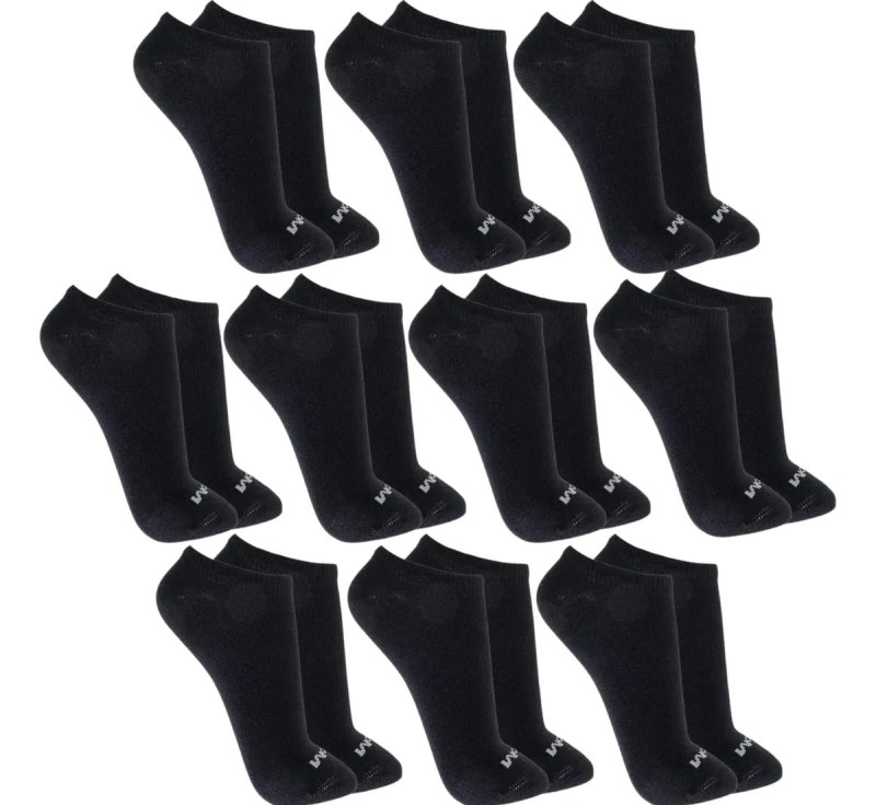 Kit com 10 Pares de Meias Mash Invisível