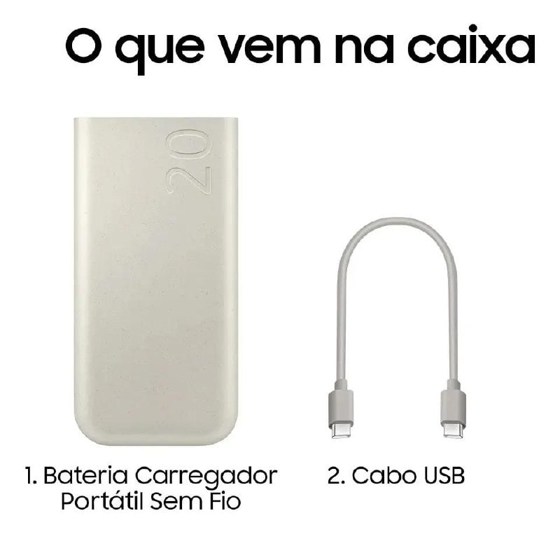 Bateria Carregador Portatil 3x USB-C 20000mAh Super Rapida 45W