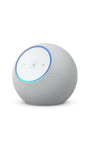 Echo Dot Max (Geração mais recente), smart speaker com Alexa, som envolvente e hub de casa inteligente integrado, ideal para sua sala de estar, Cor Branca