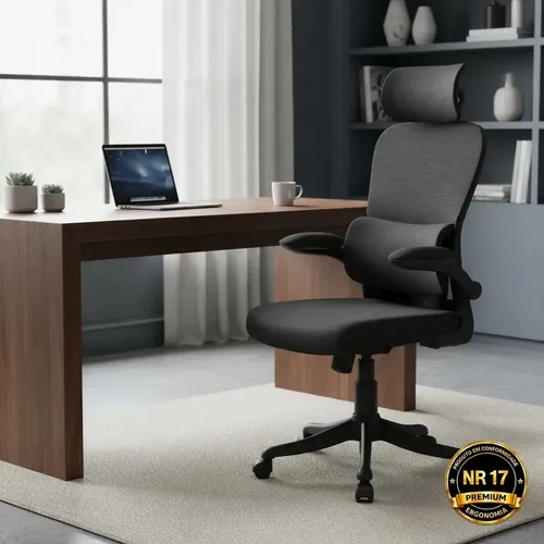 Cadeira Escritório Ergonômica Nr17 Giratoria
