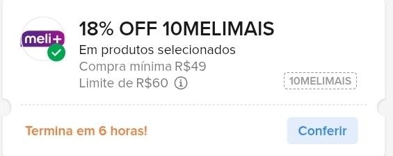 Cupom no Mercado Livre Reajustado