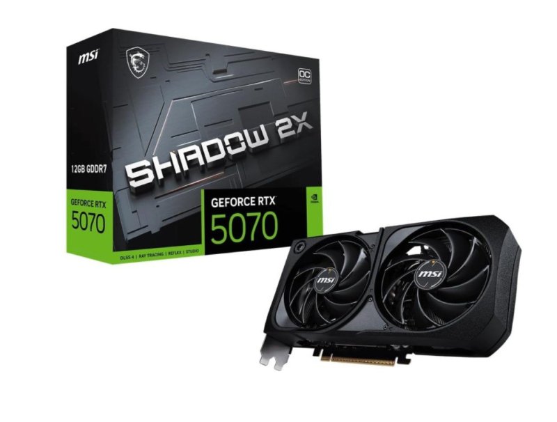PLACA DE VÍDEO MSI RTX 5070 12G SHADOW 2X OC