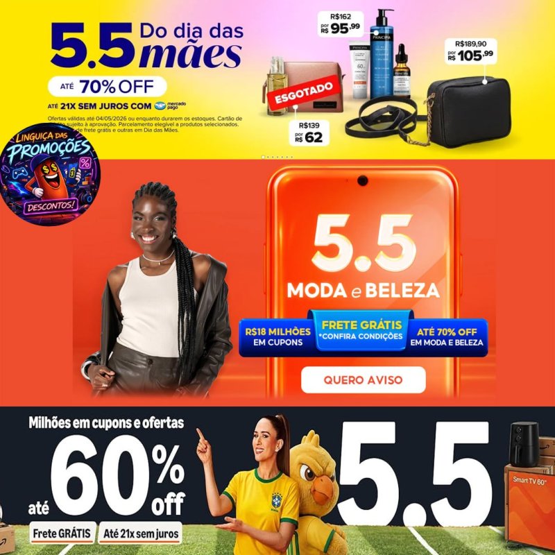 Evento 5.5 com Ofertas e Cupons Imperdíveis