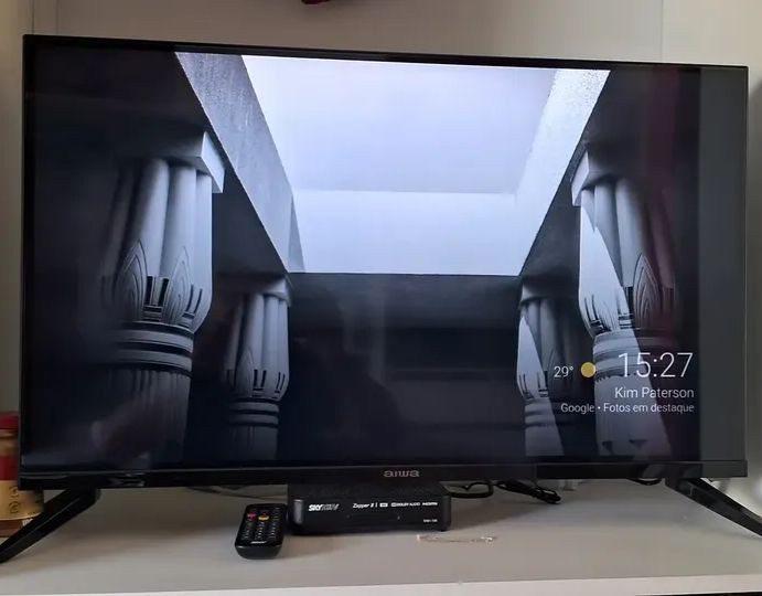 Smart TV AIWA 32” Android HD Borda Ultrafina HDR10 Dolby Áudio
