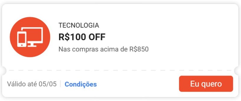 Cupom de R$ 100 OFF na Shopee