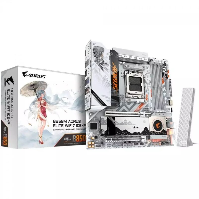 Placa Mãe Gigabyte B850M Aorus Elite WiFi7 ICE-P