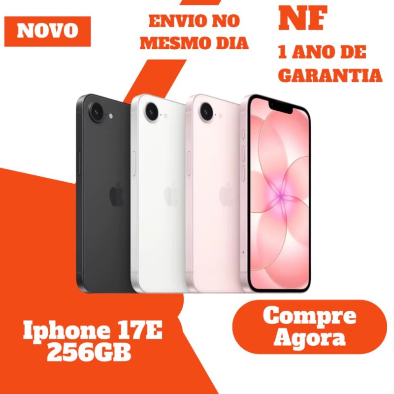 iPhone 17E 256GB 8GB 6,1" - Novo - Original - Nota Fiscal