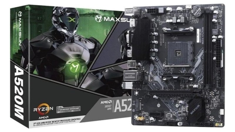 Placa Mãe Maxsun A520M Ms-Challenger, Chipset A520, AMD AM4, mATX, DDR
