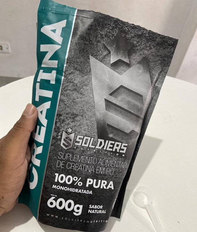 Creatina Monohidratada 600g 100% Pura Importada Soldiers Nutrition