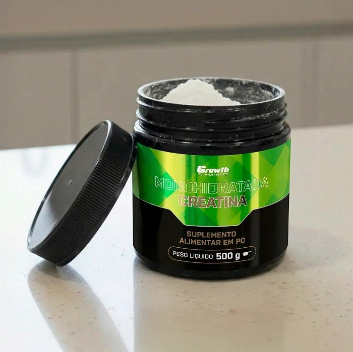 Creatina Monohidratada 500g Growth Supplements - Sem Sabor em Pó