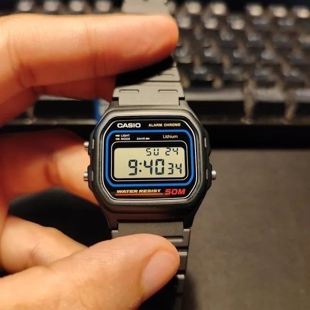 Relógio Casio Masculino Digital Preto de Resina W-59-1VQ + Frete Grátis