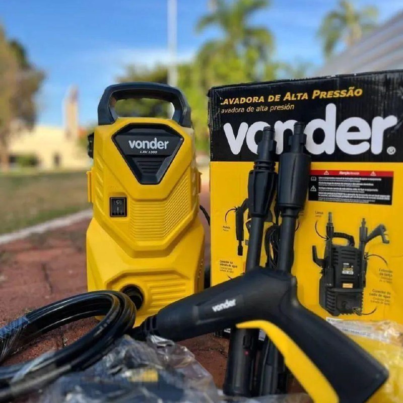 Lavadora De Alta Pressão Vonder 1400w Lav 1600 Amarelo 127V/220V