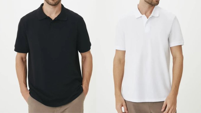 Kit Com 2 Camisas Polo Básicas Masculinas Hering