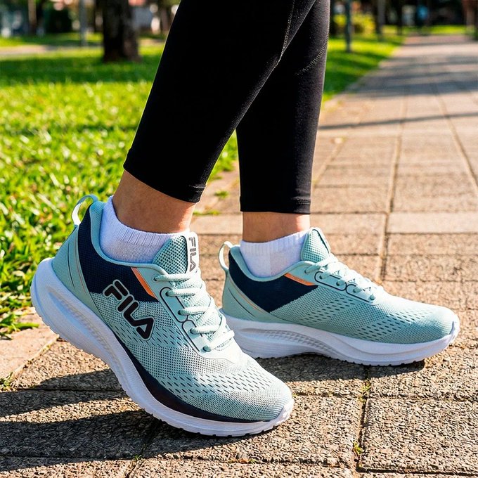 Tênis Fila Rise Up Feminino Confortável Mesh Leve Esportivo
