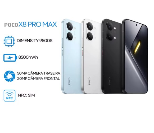 Xiaomi Poco X8 Pro Max 5G, 256GB + 12GB RAM