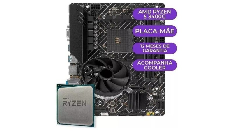 Kit Upgrade Gamer, AMD Ryzen 5 3400G + B450M