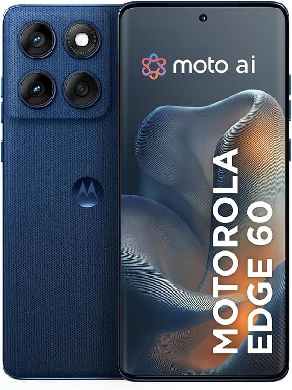 Motorola Edge 60 5G - 512GB 24GB RAM - Câmera 50MP Sony IP68 - Azul Marinho