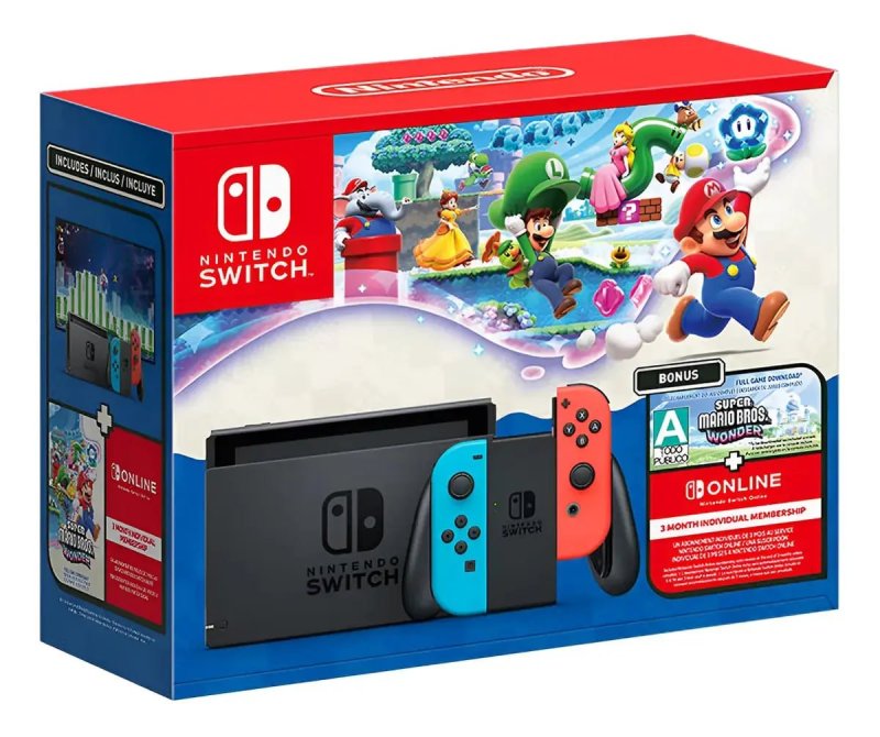 Nintendo Switch V2 + Super Mario Wonder