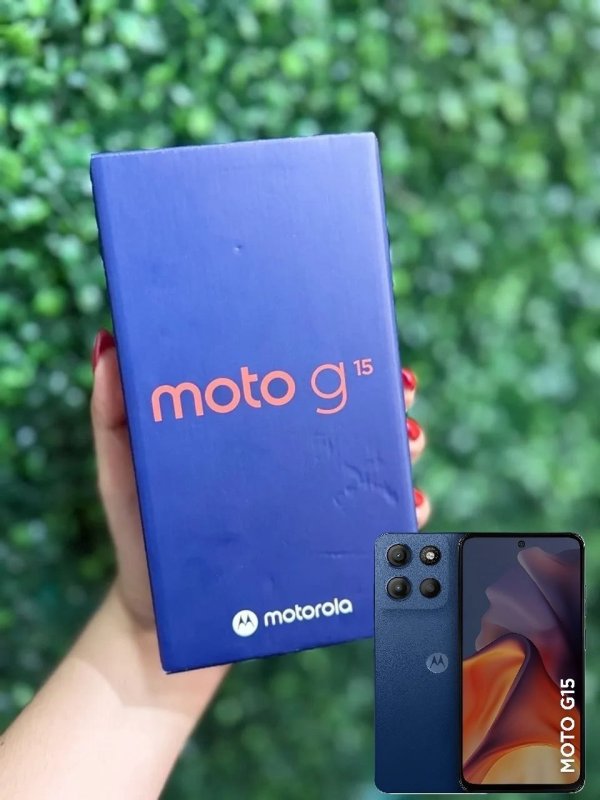 Moto G15 Dual Sim 4gb Ram 128gb Azul Marino + Frete Grátis