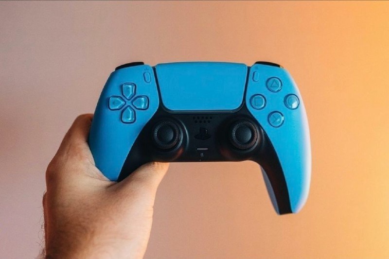 Controle DualSense Sem Fio PlayStation 5 Joystick Starlight Blue Sony CFI-ZCT1W