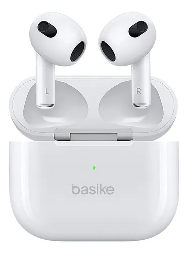 Fone De Ouvido Sem Fio Bluetooth Hifi Tws Basike 4ª Geração Cor Branco FON-9856