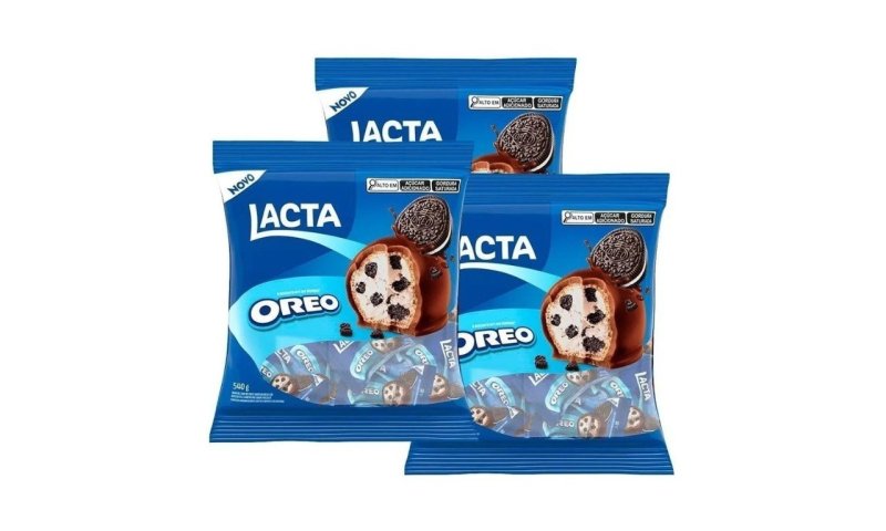 3x Chocolate Lacta Oreo 540g