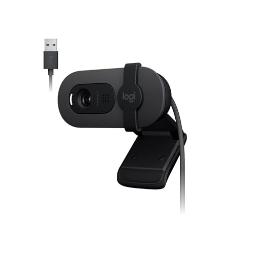 Webcam Full HD Logitech Brio 100 com Microfone Integrado