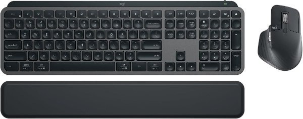 Combo Logitech MX Keys S + MX Master 3S + Apoio para as mãos