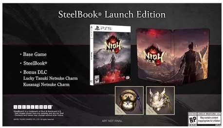Jogo Nioh 3 Steelbook Launch Edition, Mídia Física, PS5