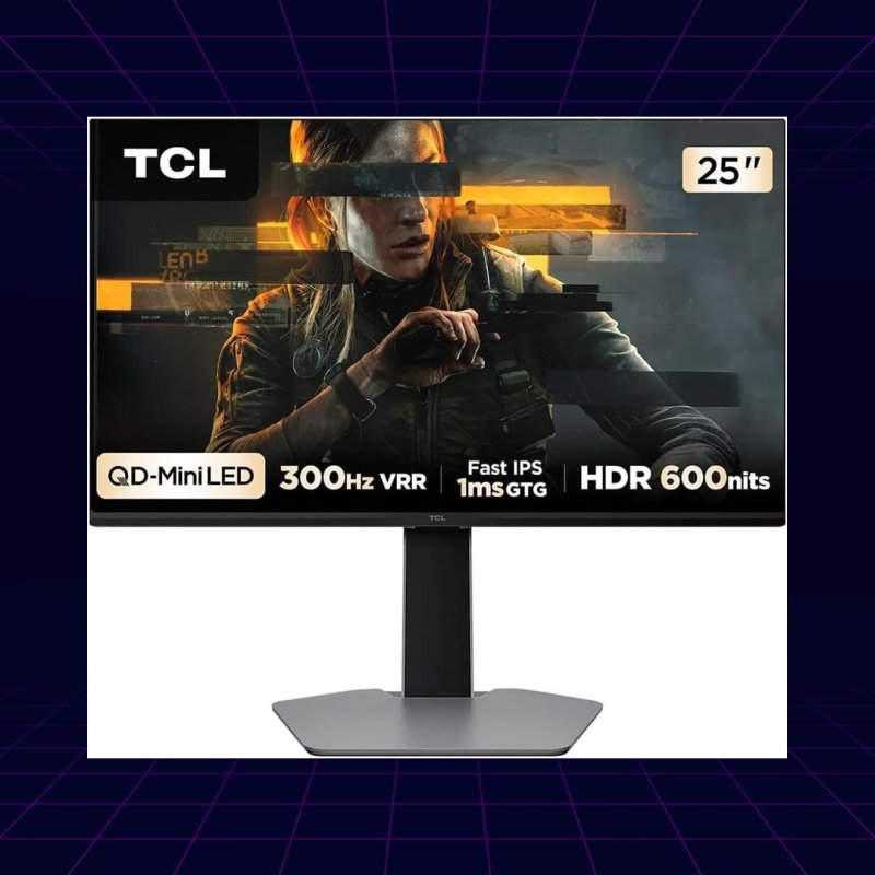 Monitor Gamer TCL 25" QD-Mini LED 300Hz 1ms