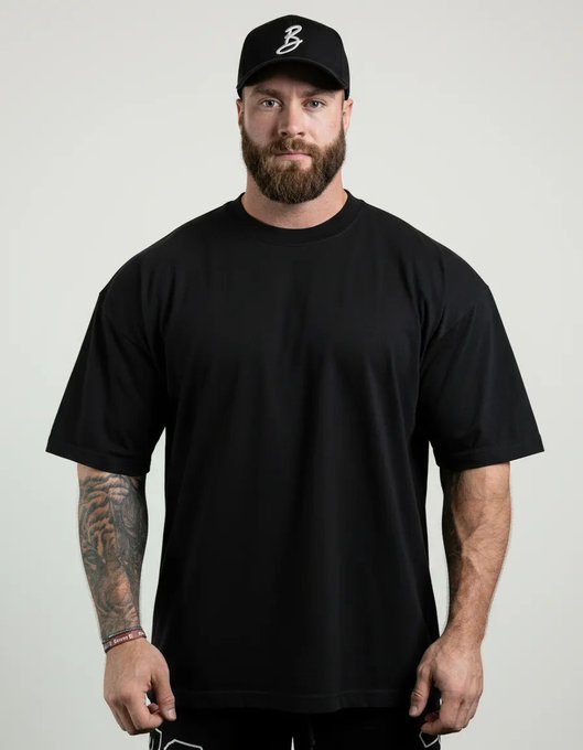 Camiseta Oversized Masculina Academia Casual Algodão Premium