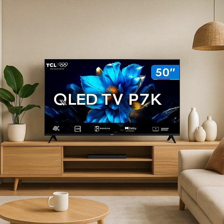 Smart TV TCL 50 Polegadas QLED 4K P7K