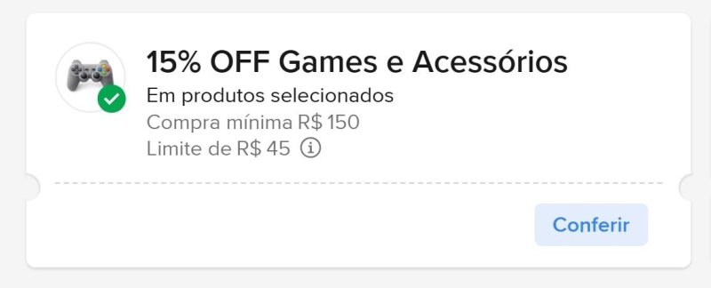 CUPOM DE DESCONTO NO MERCADO LIVRE PARA ITENS SELECIONADOS (GAMES)