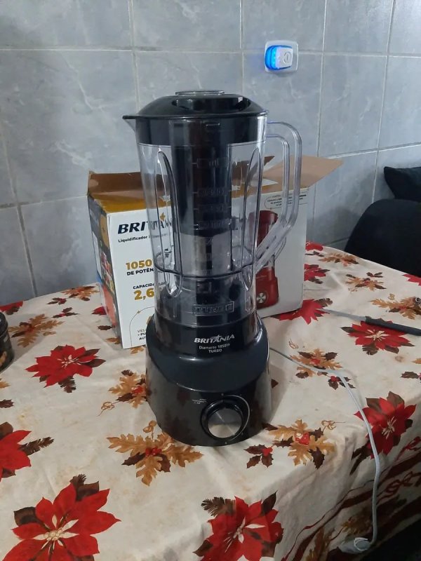 Liquidificador Diamante 800 Pt Britânia 4 Velocidades Cor Preto
