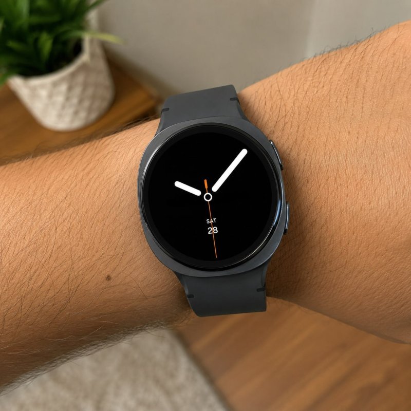 Smartwatch Samsung Galaxy Watch 8 44mm, Com GPS e NFC, em Alumínio Cinza-escuro