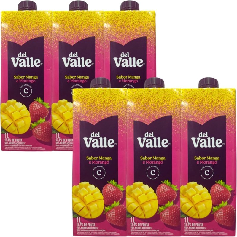 Del Valle Nectar Manga e Morango 1L
